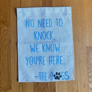 Dog Garden Flag Sign